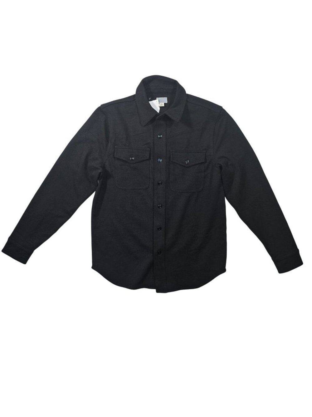 Women's Black Shirt‎ Jacket Shacket Button Front Utility Overshirt Size Small